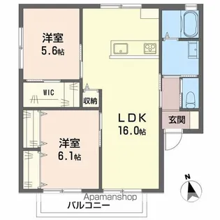 セジュール小東【101号室】の間取り