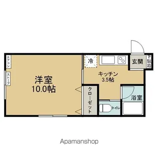 ベルシティ【203号室】の間取り