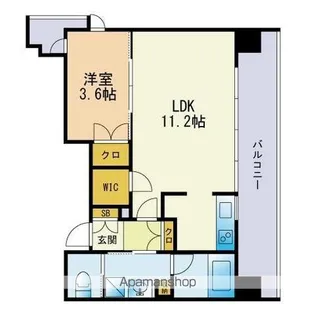 クラス博多駅南【10階】の間取り