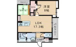 シャーメゾンレビリオ【2階】の間取り