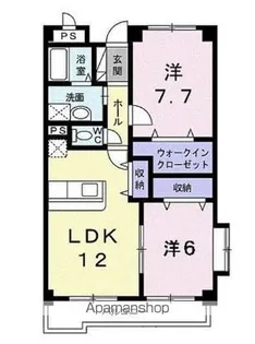 モルティ三田村【3階】の間取り