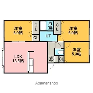 エレンシア【202号室】の間取り