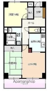 Kプラッツ【405号室】の間取り