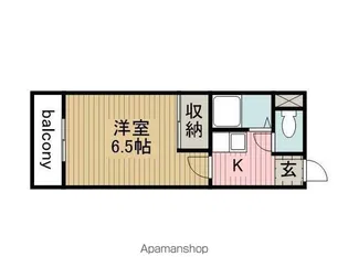 マンション桜井【4階】の間取り