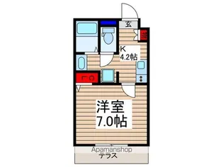 ガーデンヒルズ芝 EAST【1階】の間取り
