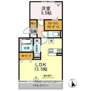 ファミール・カメリア【2階】の間取り