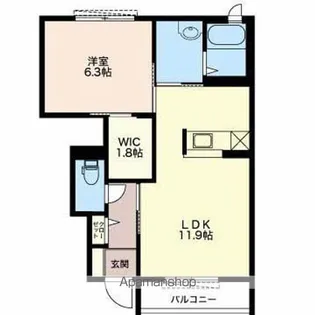 エイトリーベルテ【1階】の間取り