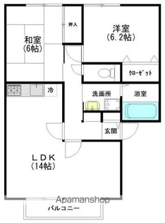 ウィンディア吉村【2階】の間取り