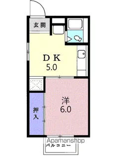 ハイツ東山【2階】の間取り