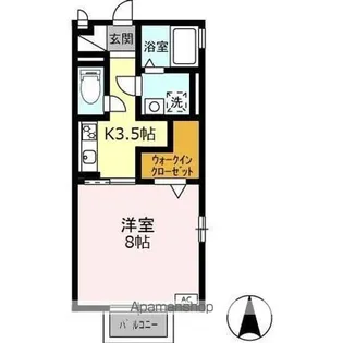 リベルテ末広【2階】の間取り
