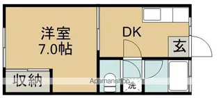小川ハイツ【1階】の間取り