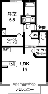 セゾン中郷【2階】の間取り