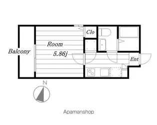 HK2 WEST【2203号室】の間取り