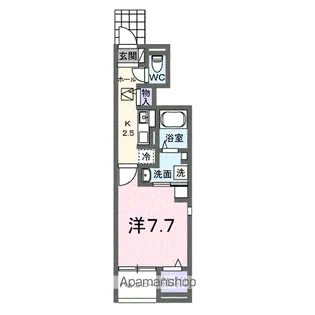 ソレアード B【1階】の間取り