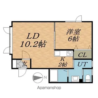 メゾンラポール【2階】の間取り