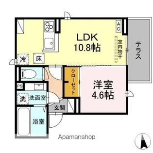 DーROOM平和【1階】の間取り