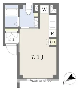 KAIROS銀座EAST【3階】の間取り