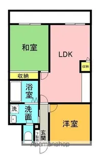 ハイツサウスウィンド【302号室】の間取り