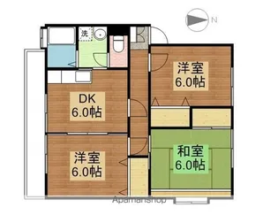 日興苑SSハイツA棟【202号室号室】の間取り