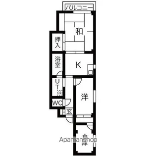 K’S COURT真法院【4階】の間取り