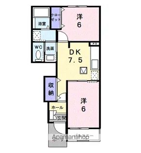 キャトルセゾンB【1階】の間取り