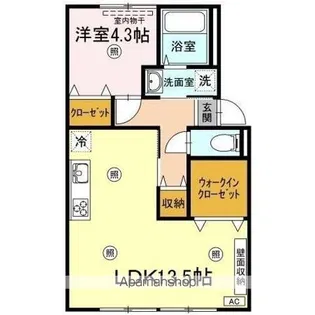 プレジール村央【2階】の間取り