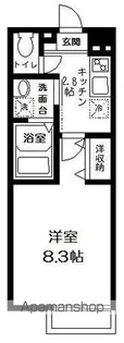 サンハイム【205号室号室】の間取り