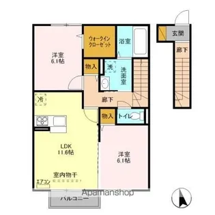 パンジューヌ【2階】の間取り