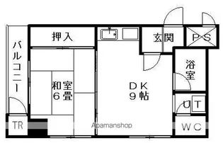 リベルティ大通【4階】の間取り