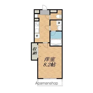 ジュエルズ BE【2A号室】の間取り