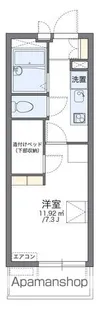 レオパレスVIEW福島【111号室】の間取り