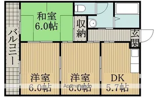 浜北グランドマンション【1階】の間取り