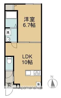 UNO PALLAZO【1階】の間取り