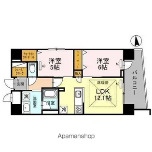 IBC RESIDENCE WEST【10階】の間取り