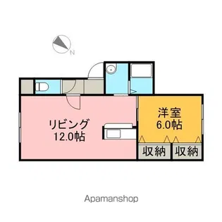 パーチェ元町【202号室】の間取り