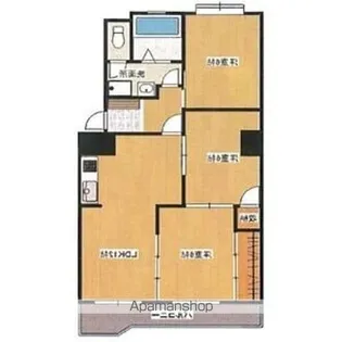 エミナンス弥富ヶ丘【1階】の間取り