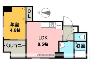 メゾン・ド・ヴィレ桑園【8階】の間取り
