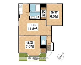 リオン【101号室】の間取り