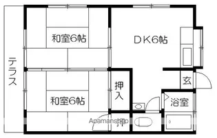 アパート石水【101号室】の間取り