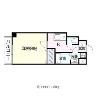 インプレイス中央【3階】の間取り