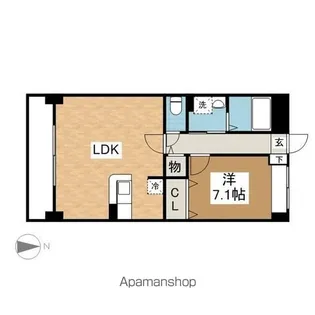 グラシオッソK【3階】の間取り