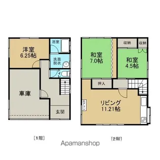 メゾン吉崎【1号室】の間取り