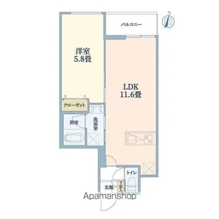 ウェルスクエア豊中本町【3階】の間取り