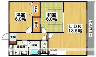 クレセント【301号室】の間取り