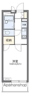 レオパレスカルム大津【104号室】の間取り