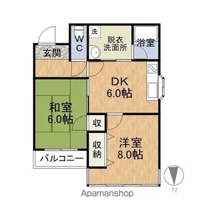 ヴェルデュール【301号室】の間取り