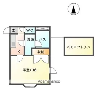 ファインシティーかすみ町【201号室】の間取り