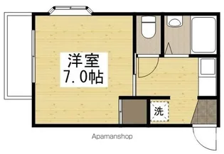 コスモクイーン鹿田【402号室】の間取り