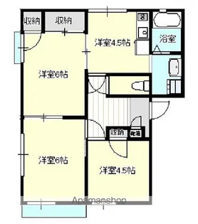 ヴィラ・シャンテ【102号室】の間取り