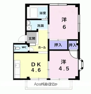 ジュネス【1階】の間取り